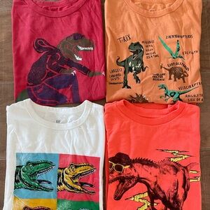 Gap Dinosaur Graphic Kids T-Shirts - Set of 4